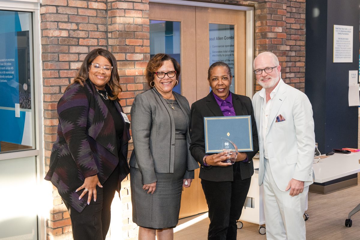 Breakthrough Leadership Foundation receiving a community recognition award